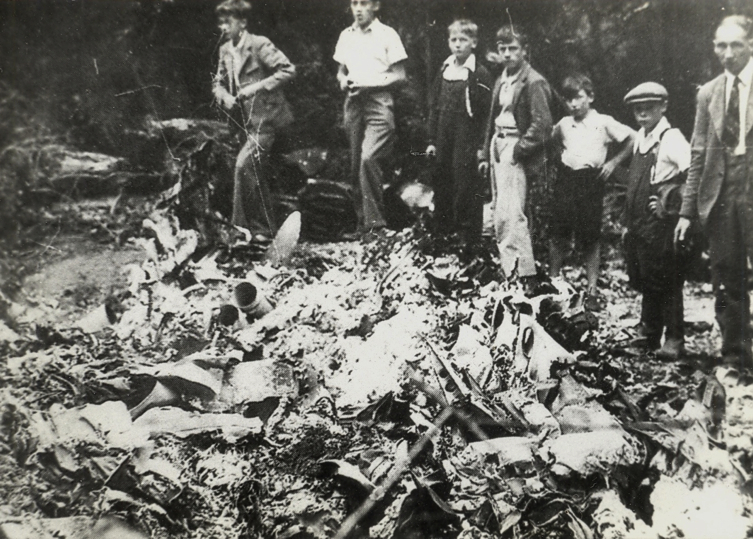 Ju 88 crash Phillis Wood, Treyford