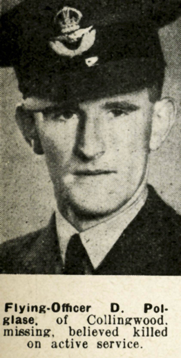 (2) Flying Officer D Polglaze 105 Squadron